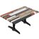 WBC | Jamaika Loungetisch | B: T: H: 120 x 70 x 40 cm | Vintage Bunt / Schwarz | Zusatzgewicht + Ver