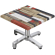 WBO | Werzalit Lounge Table | B:T:H 60 x 60 x 40 cm | Vintage-Coloured / Aluminium