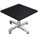 WBO | Werrzalit loungebord | B:D:H 70 x 70 x 40 cm | Svart / Aluminium | Sammenleggbar | Ekstra vekt