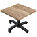 WBO | Werzalit salongbord | B:D:H 60 x 60 x 40 cm | Sheesham / Svart | Sammenleggbar | Ekstra vekt