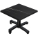WBO | Jamaika Loungetisch | B:T:H 60 x 60 x 40 cm | Schwarz Marmor / Schwarz | Klappbar | Zusatzgewi