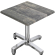 WBO | 31257 | B:D:H 70 x 70 x 76 cm | Rustikk furu/aluminium | Torget | Sammenleggbar + tilleggsvekt