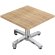 WBO | Jamaika Mesa de centro | An: Pr: Al 70 x 70 x 40 cm | Roble / Aluminio | Peso adicional