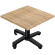 WBO | Werzalit loungebord | B:D:H 60 x 60 x 40 cm | egetræ / sort | ekstra vægt