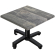WBO | Jamaika stolik kawowy | W:S:H 60 x 60 x 40 cm | Rustykalny świerk / czarny | Dodatkowa waga