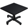 WBO | Werzalit loungebord | B:D:H 60 x 60 x 40 cm | Sort / Sort | Ekstra vægt