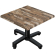 WBO | Werzalit salongbord | B:D:H 60 x 60 x 40 cm | Vintage Gammel / Svart | Ekstra vekt