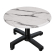 WBO | Jamaika Loungetafel | Ø: H 60 x 40 cm | Wit marmer / Zwart
