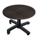 WBO | Werzalit lounge table | Ø:H 70 x 40 cm | wenge / black | folding | additional weight