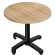 WBO | 31257 | Ø:H 70 x 76 cm | Oak / Black | Round | Foldable + additional weight