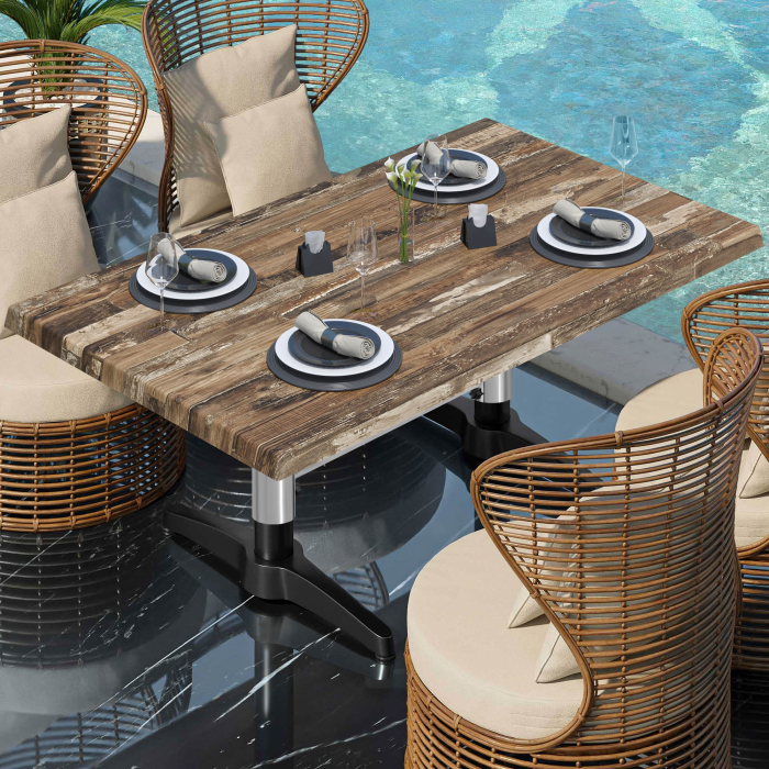 WBC | Werrzalit loungebord | B:D:H  120 x 70 x 40 cm | Vintage Old / Svart | Kontakt