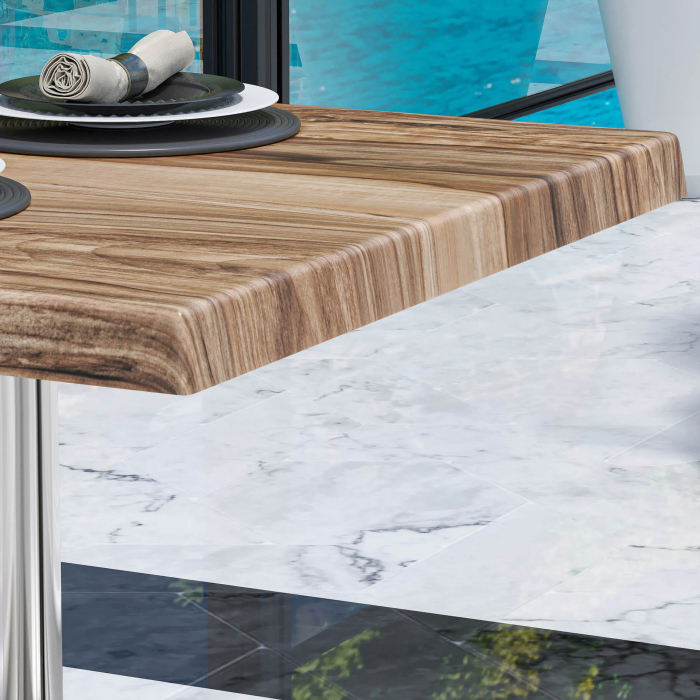 WTG | Werrzalit loungebord | B:D:H  60 x 60 x 37 cm | Sheesham / Aluminium | Sammenleggbar | Ekstra vekt