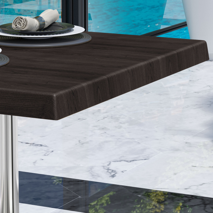WTG | Werrzalit loungebord | B:D:H 60 x 60 x 37 cm | Wenge / Aluminium | Ekstra vekt WTG | Werrzalit loungebord | B:D:H 60 x 60 x 37 cm | Wenge / Aluminium | Ekstra vekt