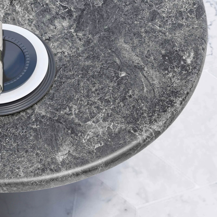 WBC | Werzalit Lounge Table | Ø:H 70 x 40 cm | Rock / Aluminium | Dodatkowa waga