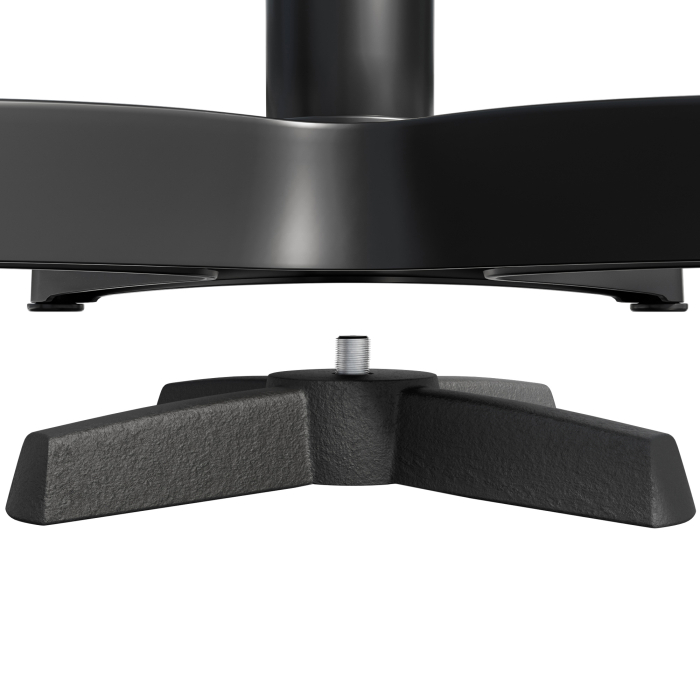 WBC | Werzalit lounge bord | Ø:H 70 x 40 cm | Vit marmor / Svart | Ytterligare vikt