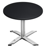 WTG | 31257 | Ø:Al 70 x 75,5 cm | Negro / Aluminio | Redondo