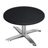 WTG | Jamaika Loungetisch | Ø:H 60 x 37 cm | Svart  / Aluminium | Tilläggsvikt