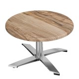 WTG | Jamaika Loungetisch | Ø:H 60 x 37 cm | Sheesham / Aluminium | Zusatzgewicht