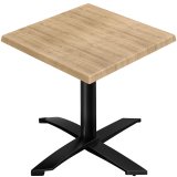 WTG | Bistro Ulkoinen Talo | K: S: K: 70 x 70 x 75,5 cm | S click / Musta | Neliönmuotoinen