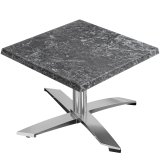 WTG | Jamaika Loungetisch | B:T:H 70 x 70 x 37 cm | Felsen / Aluminium | Klappbar | Zusatzgewicht