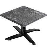 WTG | Jamaika Loungetisch | B: T: H:  60 x 60 x 37 cm | Felsen / Schwarz | Klappbar | Zusatzgewicht