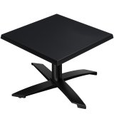 WTG | Jamaika Loungetisch | B: T: H:  60 x 60 x 37 cm | Schwarz  / Schwarz | Klappbar | Zusatzgewicht