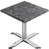 WTG | 31257 | An: Pr: Al: 60 x 60 x 75,5 cm | Rocas / Aluminio | Cuadrado | Plegable + peso adicional