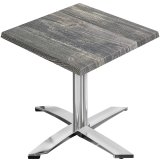 WTG | 31257 | L: S: K: 60 x 60 x 75,5 cm | Maalaismainen mänty / alumiini | Neliö | Kokoontaitettava + lisäpaino