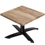 WTG | Jamaika Loungetisch | B:T:H 70 x 70 x 37 cm | Sheesham / Schwarz | Zusatzgewicht