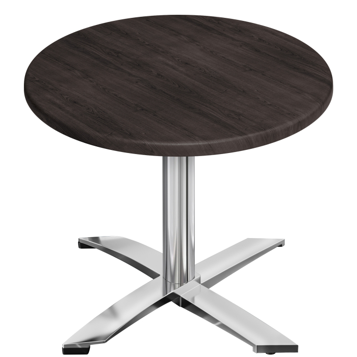 WTG | Bistro Außen Tisch | Ø:H 60 x 75,5 cm | Wenge / Aluminium | Rund