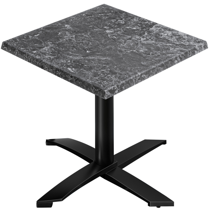 WTG | 31257 | B: D: H: 60 x 60 x 75,5 cm | Sten / Sort | Firkantet | Sammenfoldelig + ekstra vægt