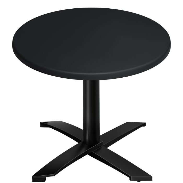 WTG | 31257 | Ø:H 70 x 75,5 cm | Noir / Noir | Rond | Poids supplémentaire