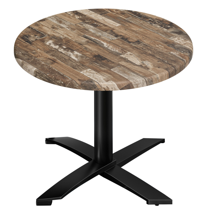 WTG | 31257 | Ø:H 70 x 75,5 cm | Vintage Old / Noir | Rond | Pliable + poids supplémentaire