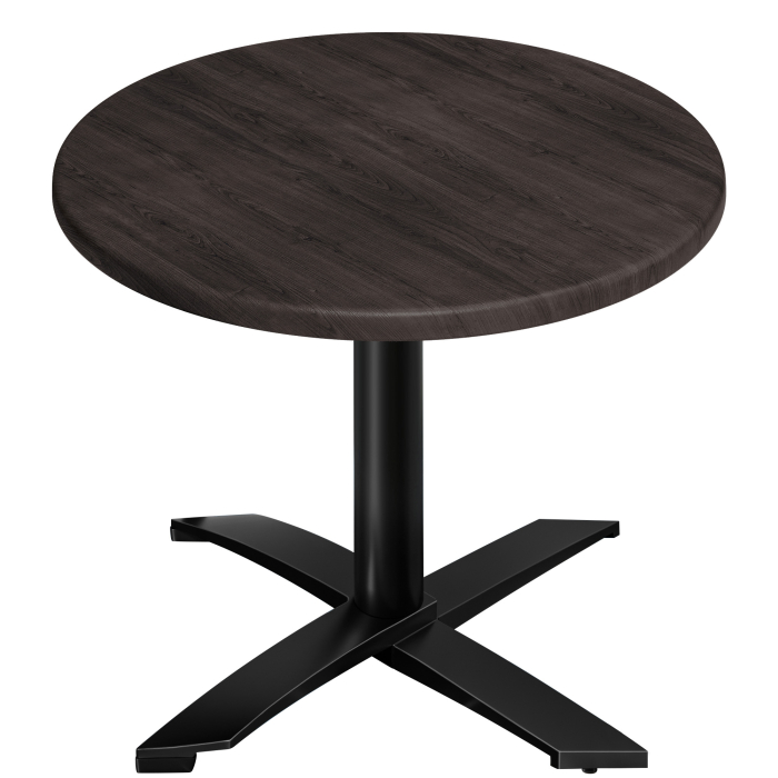 WTG | 31257 | Ø:H 70 x 75,5 cm | Wengé / Zwart | Rond | Opvouwbaar + extra gewicht