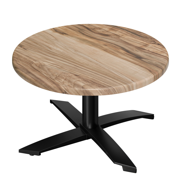 WTG | Jamaika Loungetisch | Ø:H 60 x 37 cm | Sheesham / Musta | Taitettava | Lisäpaino