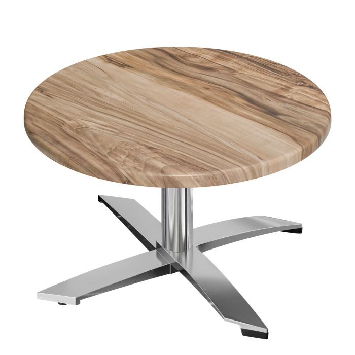 WTG | Jamaika Loungetisch | Ø:H 70 x 37 cm | Sheesham / Aluminium | Zusatzgewicht