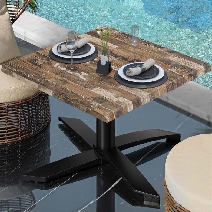 WTG | Werrzalit loungebord | B:D:H  60 x 60 x 37 cm | Vintage Old / Svart | Ekstra vekt