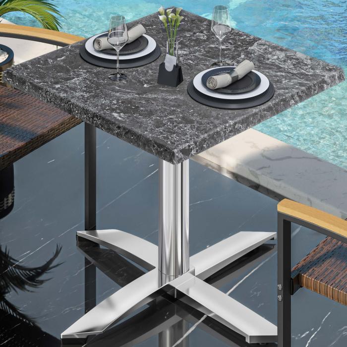 WTG | 31257 | B: D: H: 70 x 70 x 75,5 cm | Stenar / Aluminium | Fyrkant | Hopfällbar + extra vikt WTG | 31257 | B: D: H: 70 x 70 x 75,5 cm | Stenar / Aluminium | Fyrkant | Hopfällbar + extra vikt