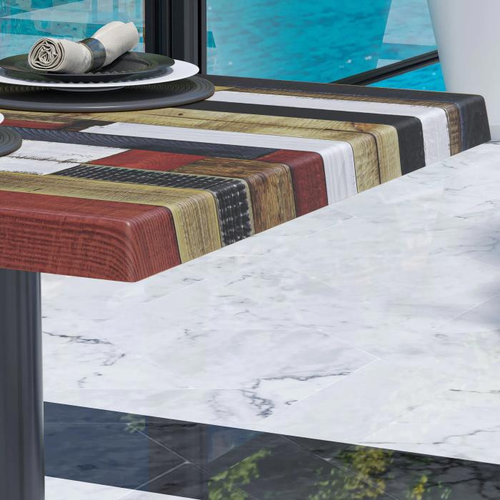 WTG | Werrzalit loungebord | B:D:H 60 x 60 x 37 cm | Vintage-farget / Svart | Sammenleggbar | Ekstra vekt WTG | Werrzalit loungebord | B:D:H 60 x 60 x 37 cm | Vintage-farget / Svart | Sammenleggbar | Ekstra vekt