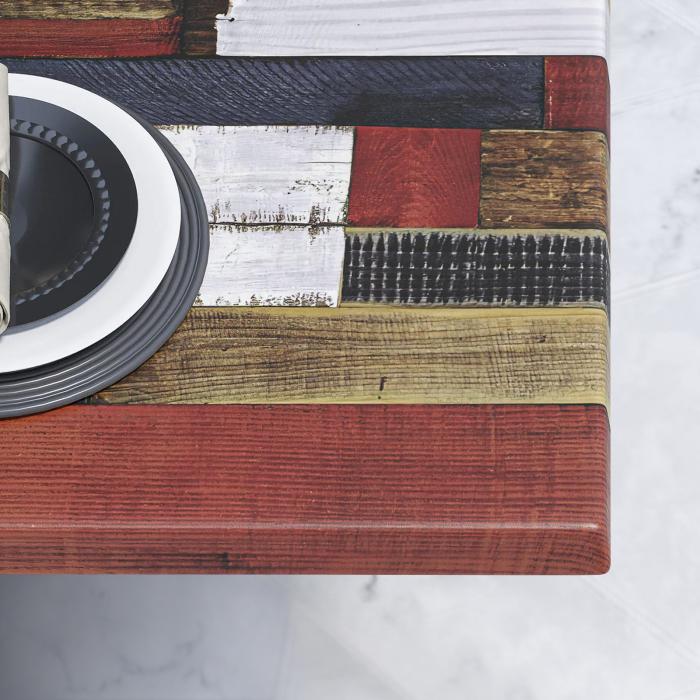 WTG | Werrzalit loungebord | B:D:H 60 x 60 x 37 cm | Vintage-farget / Svart | Sammenleggbar | Ekstra vekt WTG | Werrzalit loungebord | B:D:H 60 x 60 x 37 cm | Vintage-farget / Svart | Sammenleggbar | Ekstra vekt