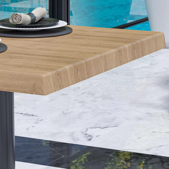 WTG | 31257 | B: D: H: 70 x 70 x 75,5 cm | Eik / Sort | Torget | Sammenleggbar + tilleggsvekt