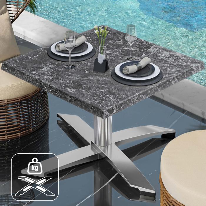 WTG | Werrzalit loungebord | B:D:H 60 x 60 x 37 cm | Stein / Aluminium | Ekstra vekt WTG | Werrzalit loungebord | B:D:H 60 x 60 x 37 cm | Stein / Aluminium | Ekstra vekt
