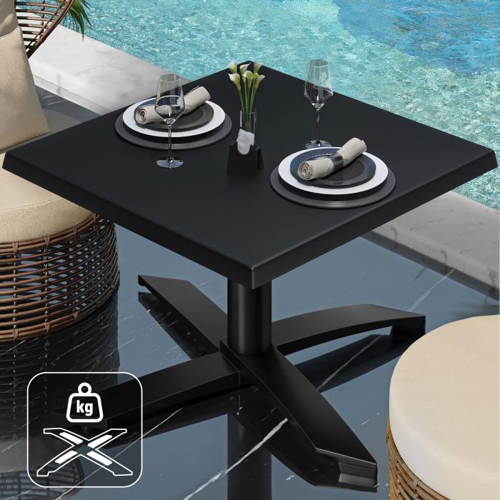 WTG | Werrzalit loungebord | B:D:H  60 x 60 x 37 cm | Svart / Svart | Ekstra vekt