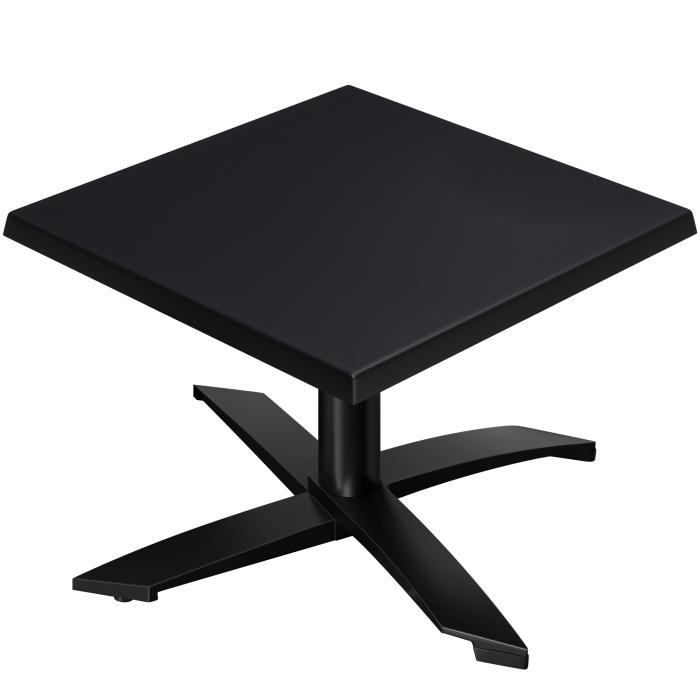 WTG | Werrzalit loungebord | B:D:H  60 x 60 x 37 cm | Svart / Svart | Ekstra vekt