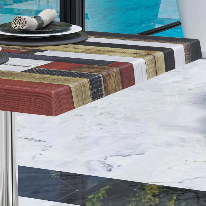 WTG | Werrzalit loungebord | B:D:H 60 x 60 x 37 cm | Vintage-farget / Aluminium | Ekstra vekt WTG | Werrzalit loungebord | B:D:H 60 x 60 x 37 cm | Vintage-farget / Aluminium | Ekstra vekt