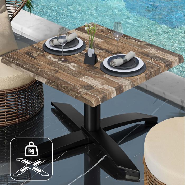 WTG | Werrzalit loungebord | B:D:H  60 x 60 x 37 cm | Vintage Old / Svart | Ekstra vekt