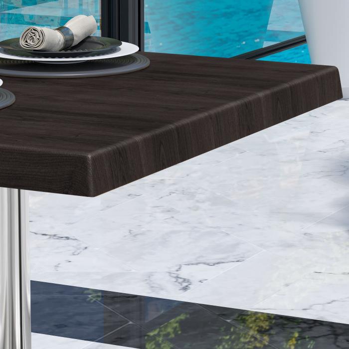 WTG | Werrzalit loungebord | B:D:H 60 x 60 x 37 cm | Wenge / Aluminium | Ekstra vekt WTG | Werrzalit loungebord | B:D:H 60 x 60 x 37 cm | Wenge / Aluminium | Ekstra vekt