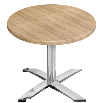 WTG | 31257 | Ø:H 60 x 75,5 cm | Eik/aluminium | Rundt | Sammenleggbar + tilleggsvekt