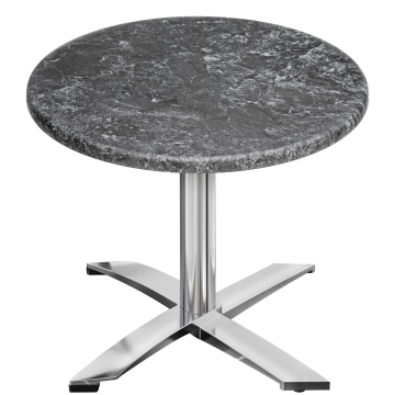 WTG | 31257 | Ø:H 60 x 75,5 cm | Stein/Aluminium | Rundt | Sammenleggbar + tilleggsvekt