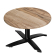 WTG | Jamaika Loungetisch | Ø:H 60 x 37 cm | Sheesham / Musta | Taitettava | Lisäpaino